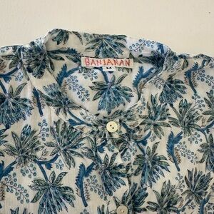 Banjanan Blue and Green Floral Print Jumpsuit